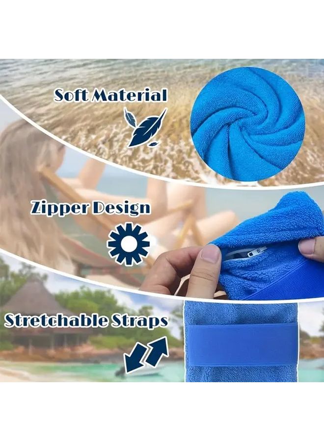 Blue Sand Remover Brush For Beach Camping Travel Lightweight Portable Essential - Image 2